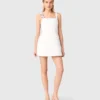 Short satin dress