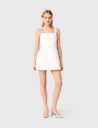 Short satin dress