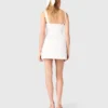 Short satin dress
