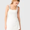 Short satin dress