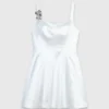 Short satin dress