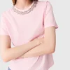 Short-sleeve jewel neck T-shirt Short-sleeve jewel neck T-shirt