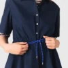 Short-sleeved cotton bubble dress