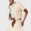 Short-sleeved cropped jacket Short-sleeved cropped jacket