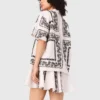 Short-sleeved embroidered shirt