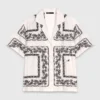Short-sleeved embroidered shirt