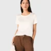 Short-sleeved silk top Short-sleeved silk top