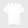 Short-sleeved silk top Short-sleeved silk top