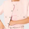 Short-sleeved tweed jacket Short-sleeved tweed jacket