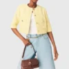 Short-sleeved tweed jacket Short-sleeved tweed jacket
