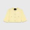 Short-sleeved tweed jacket Short-sleeved tweed jacket