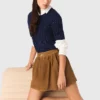 Short suede skirt Short suede skirt