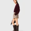 Short wool blend skirt Short wool blend skirt