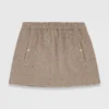 Short wool blend skirt Short wool blend skirt