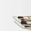 Silver leather strappy heels Silver leather strappy heels