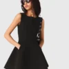 Skater dress with jewelled bows Skater dress with jewelled bows