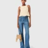 Sleeveless crochet-knit top Sleeveless crochet-knit top