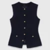 Sleeveless tweed jacket Sleeveless tweed jacket
