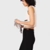 Sleeveless tweed lurex top Sleeveless tweed lurex top