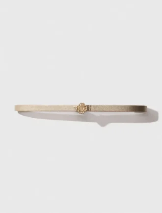 Slim belt with Clover buckle