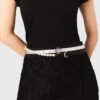 Slim belt with Clover buckle Slim belt with Clover buckle