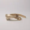 Slim belt with Clover buckle Slim belt with Clover buckle