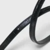 Slim croc-effect leather belt Slim croc-effect leather belt