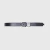 Smooth leather belt