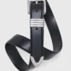 Smooth leather belt