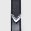 Smooth leather belt