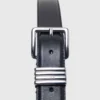 Smooth leather belt