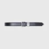 Smooth leather belt
