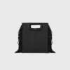 Smooth leather M bag with fringing Smooth leather M bag with fringing