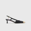 Smooth leather slingback pumps Smooth leather slingback pumps