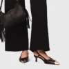Smooth leather slingback pumps Smooth leather slingback pumps