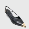 Smooth leather slingback pumps Smooth leather slingback pumps