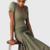 Square-neck ribbed sweater Square-neck ribbed sweater