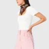 Square-neck ribbed sweater Square-neck ribbed sweater
