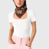 Square-neck ribbed sweater Square-neck ribbed sweater