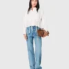 Straight jeans with chains