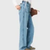 Straight jeans with chains