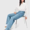 Straight jeans with chains