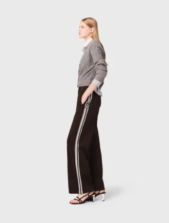 Straight-striped trousers