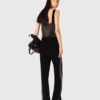 Strappy diamanté knit top Strappy diamanté knit top
