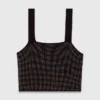Strappy diamanté knit top Strappy diamanté knit top