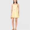 Strappy flared dress