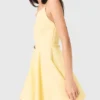 Strappy flared dress