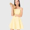 Strappy flared dress