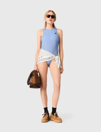 Striped bodysuit