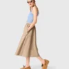 Mid-length cotton skirt Mid-length cotton skirt